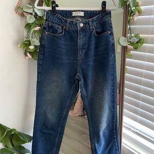 Free people jeans high waisted straight leg